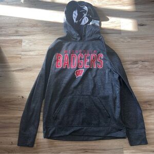 Top of the World Wisconsin Badgers Gray Hoodie